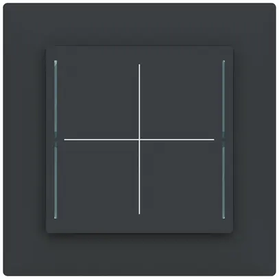 UP-Bedienelement ABB SIDUS touch B KNX mit BCU 1…4-fach anthrazit 