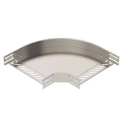 Coude BET RB 90° 60×300mm acier fin A2 brut 