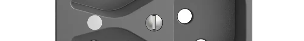 Kit frontal EDIZIOdue gris foncé 60×60mm 3×T13, lentille, 