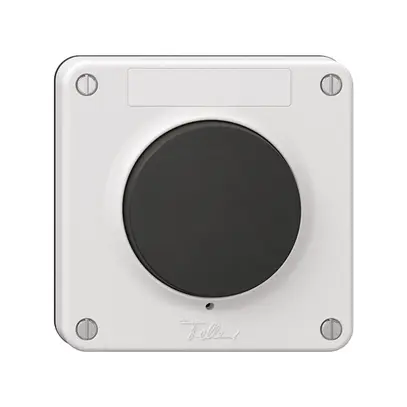 Couvercle Nevo, pour sonnerie, non lumineux, membrane noire, bc 