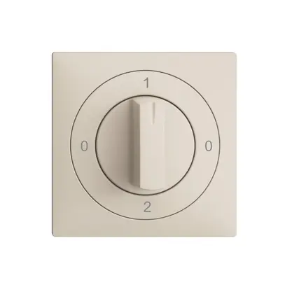 Kit frontale EDIZIOdue 0-1-0-2 60×60mm crema per interruttore rotativo 