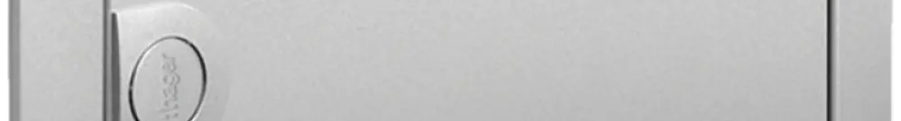 Cornice con porta Hager volta 1-fila 348×356×9mm IP00 argento 