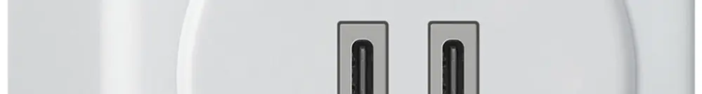 Prise de charge USB AP Hager basico C-C 20W 5V 86×86mm blanc 