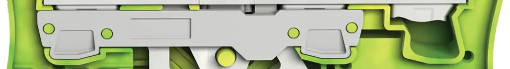 Morsetto di protezione WAGO TOPJOB-S 6mm² 3L verde/giallo serie 2206 