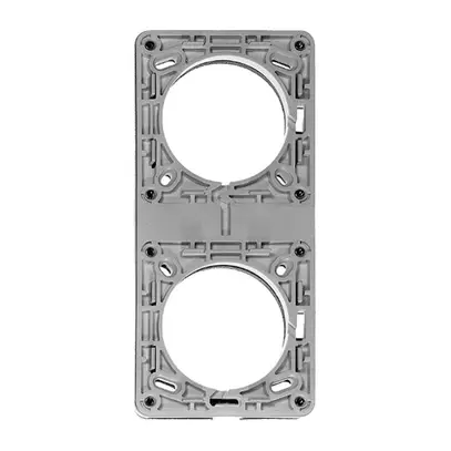 Plaque de montage FH NUP 2×1 gris clair 