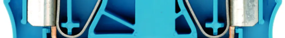 Morsetto di passaggio Weidmüller ZDU 16 connessione a molla 16mm² TS35 blu 