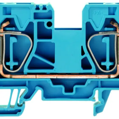 Morsetto di passaggio Weidmüller ZDU 16 connessione a molla 16mm² TS35 blu 