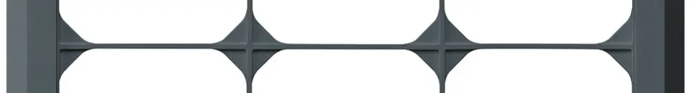 Telaio di copertura INC kallysto.line 2×3 antracite orizzontale 152×212mm 