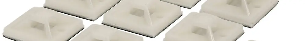 Socle pour collier MAX HAURI 19×19mm max.3.6mm 10 pièces blanc 
