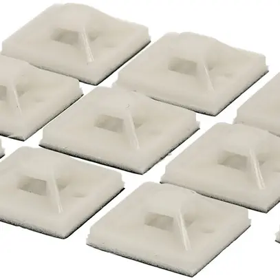 Socle pour collier MAX HAURI 19×19mm max.3.6mm 10 pièces blanc 