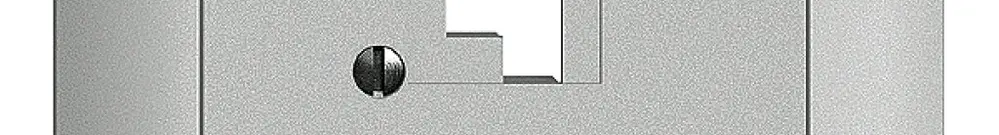 Kit frontal EDIZIOdue silver 88×88mm 1×TT 