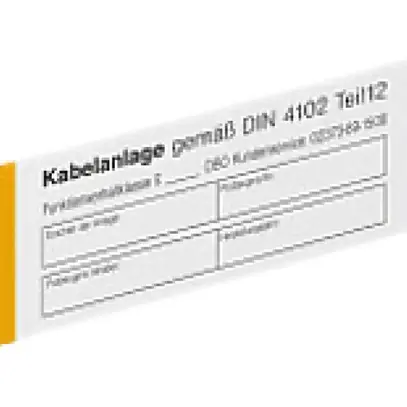 Targhetta di identificazione Bettermann 250×43mm 