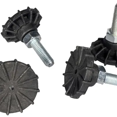 Pied de nivellement ROLINE Pro/Basic 40×60×40mm noir 4 pièces 