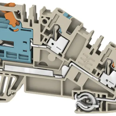 Morsetto d'installazione Weidmüller AITB 2.5 BB NDT-L-PE PUSH IN 3 piani 