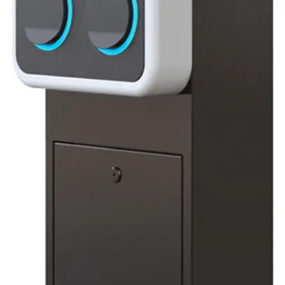 Stazione di carica Hager witty park II trifase 2×22kW 320×1480×150mm 