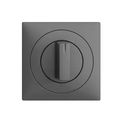 Kit frontal EDIZIOdue gris foncé 60×60mm pour interrupteur rotatif 