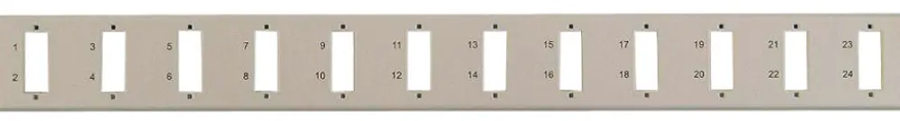 Plaque frontale pour panneau de distribution 19" pour FO 1UH 