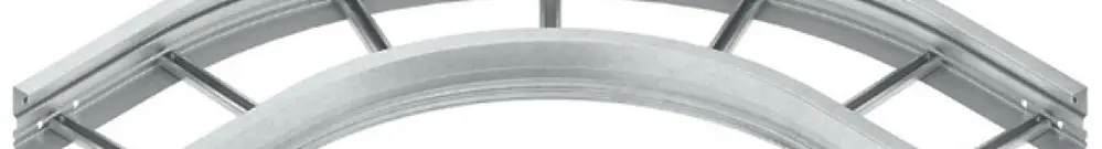 Gomito 90° Niedax per WSL, 105×400mm, non perforato, acciaio, zincato a caldo 