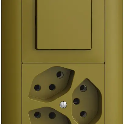 UP-Kombination EDIZIOdue 3/1P+3×T13 olive 