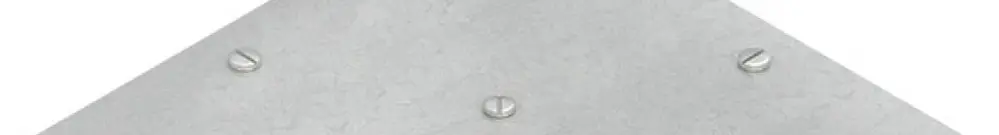 Coperchio Niedax, p.curva 90° p.KR, l=404mm c.sistema d.chiusura, acc.zinc. 