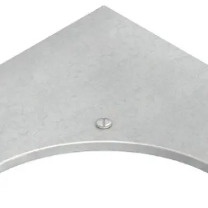 Coperchio Niedax, p.curva 90° p.KR, l=104mm c.sistema d.chiusura, acc.zinc. 