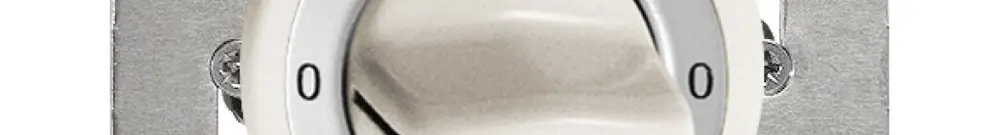 UP-Drehschalter FH P 2/1L weiss 
