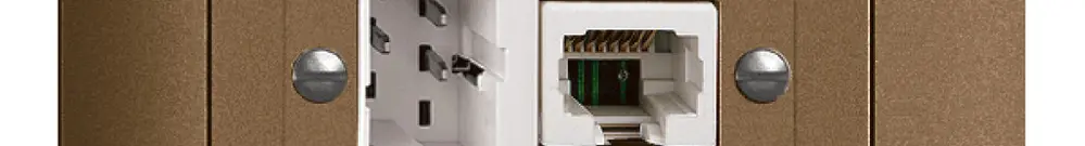 Presa INS xDSL RJ45/TT83 coffee ITplus EDIZIOdue con filtro 