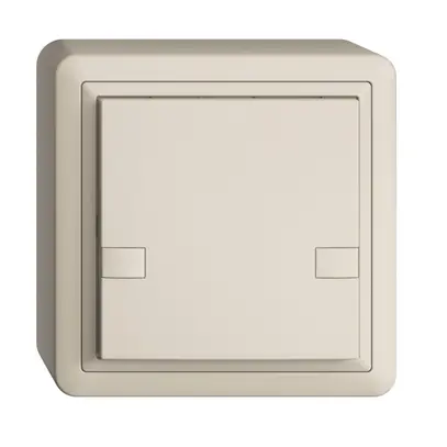 AP-KNX-Taster RGB EDUE, 250mW, o.LED, 1×Taste, 2×Tastenbelegung, crema 