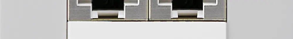 Scatola INC kallysto 2×RJ45s separato CUC grigio chiaro 