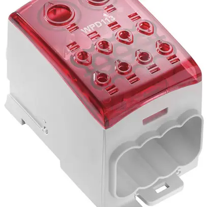 Blocco di distribuzione WM WPD 113 1×185+1×150/8×35mm² 353A 1000V TS35 rosso 