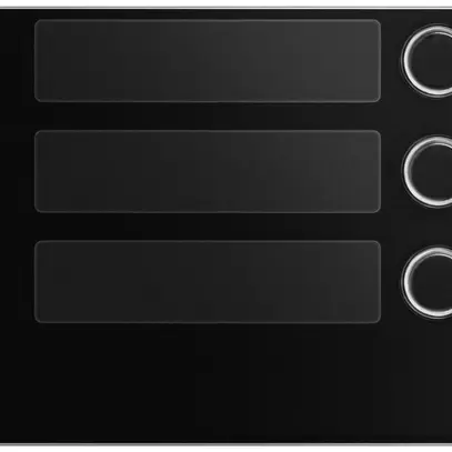 Placca frontale per modulo tasti di chiamata Urmet Alpha, 3×pulsante, IP55, nero 