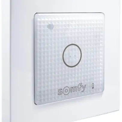 Emetteur mural AP-RF Somfy Smoove Lighting io, à piles, blanc 