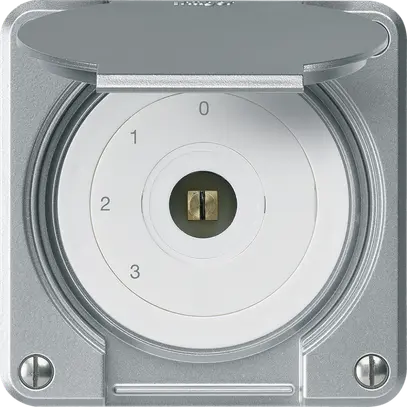 Interruttore a chiave quadrata INC robusto IP55 con coperchio S5/1P all combi 