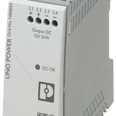 Alimentation à découpage PX UNO-PS/1AC/12DC/ 55W/H 1L OUT 12VDC/4.6A 