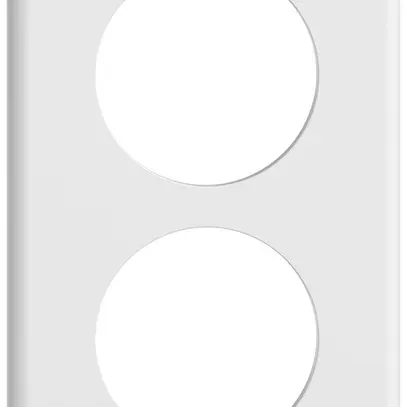Piastra di copertura INC STANDARDdue SNAPFIX® 2×1/1×2 2×Ø50 90×150mm bi 