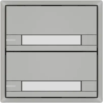 Pulsante KNX RGB EDIZIO.liv SNAPFIX® sensore temp.RGB-LED targ.2× com.2T grc 