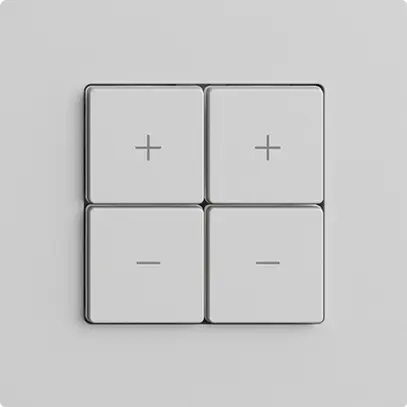 Stazione secondaria 2K/4T per dimmer Edue Wiser grigio chiaro 