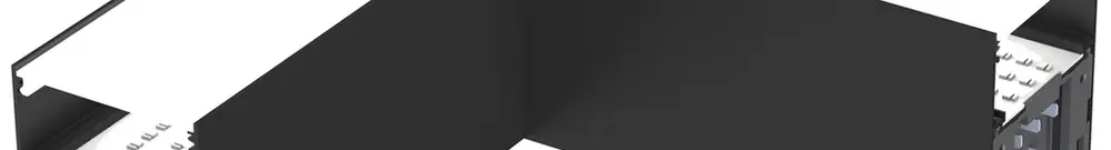 Parte luminosa DOTLUX CONNECT 12W 1400lm 830/840/850 DALI 204mm nero L-sinistra 