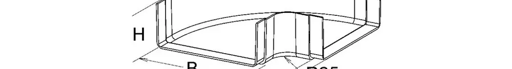 Angle horizontal EBO 300×80 