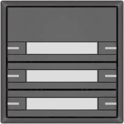 Poussoir KNX RGB EDIZIO.liv SNAPFIX® capteur temp.RGB-LED étiqu.3×com.2T grf 