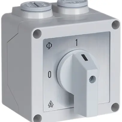 Interruttore rotativo AP K&N CA11.A292/CH070.*PN4, 20A/690V 0/3L grigio 