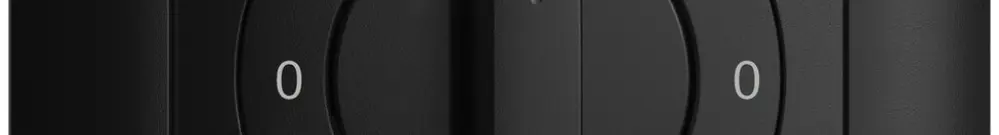 Kit frontale EDIZIOdue 0-1-0-1 88×88mm nero per interruttore rotativo 