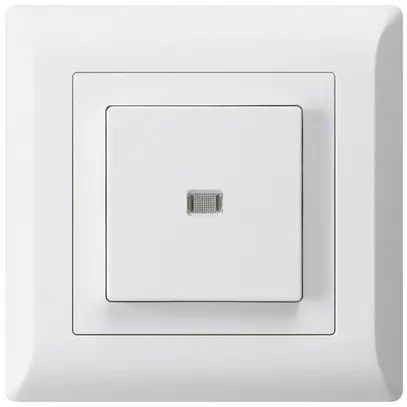 Interrupteur poussoir lumineux ENC kallysto.line 6/1P blanc 