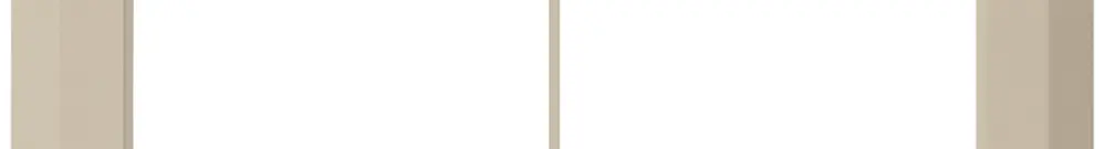 Telaio di copertura INC kallysto.line 1×2 beige orizzontale 92×152mm 