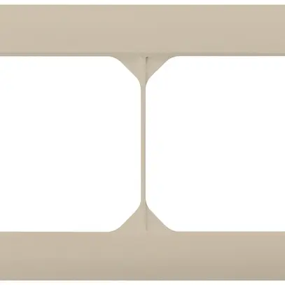 Telaio di copertura INC kallysto.line 1×2 beige orizzontale 92×152mm 