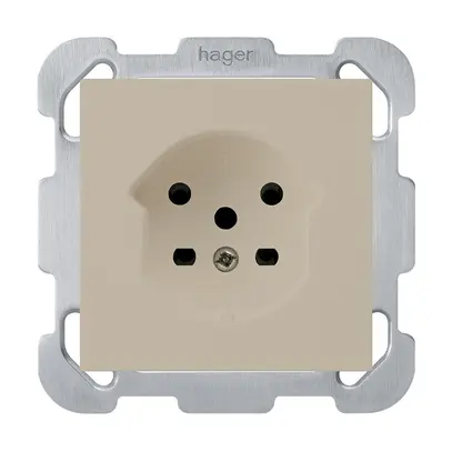 Prise ENC HA kallysto type 15 avec bornes enfichables beige 