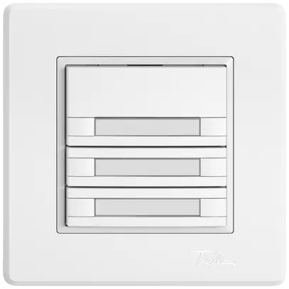Poussoir KNX RGB ENC EDIZIO.liv SNAPFIX® capteur temp.s.LED étiqu.6× comm.1T bc 