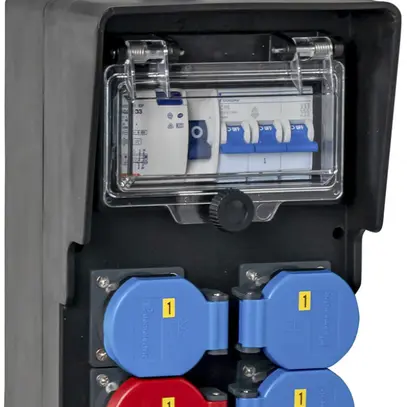 Stromverteiler DEM DB33744 40A 1×LS 1×FI 3×T23 1×T25 