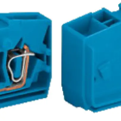 Borne individuelle WAGO 2.5mm² 2L bleu 