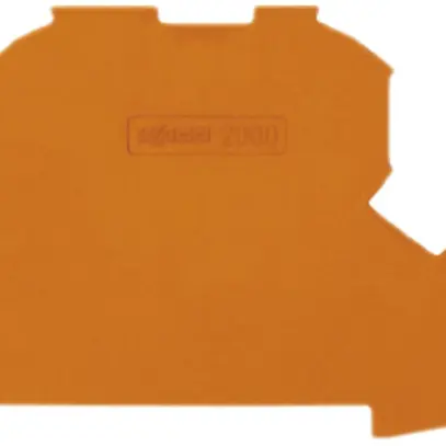 Plaque terminale/intermédiaire WAGO TopJob-S 0.7mm pour série 2002, orange 